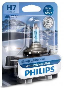 Philips H7 12V Scheinwerferbirne 55W PX26d WhiteVision Ultra 4200K 1st.(2972WVUB